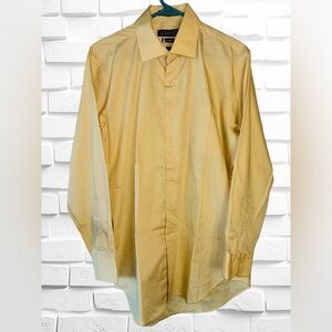 Bill Robinson Men’s Size Medium Sweet Corn Yellow Long Sleeve Button Down Shirt